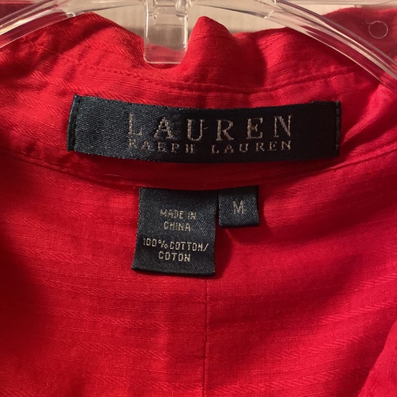 Ralph Lauren red lightweight button up - Picture 2 of 5